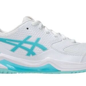 ASICS Women's White and Aqua Athletic Shoes